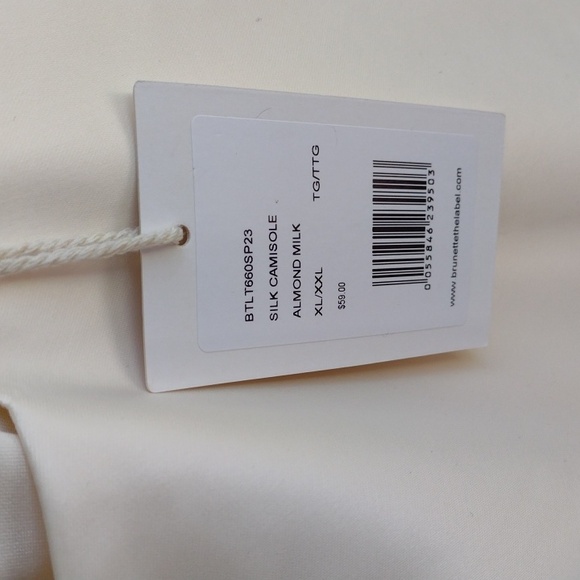Brunette the Label NWT Ivory cami,XL/2XL - Picture 7 of 7